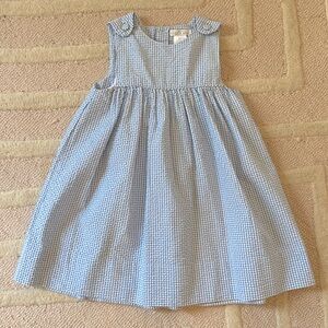 Petit Ami blue seersucker dress